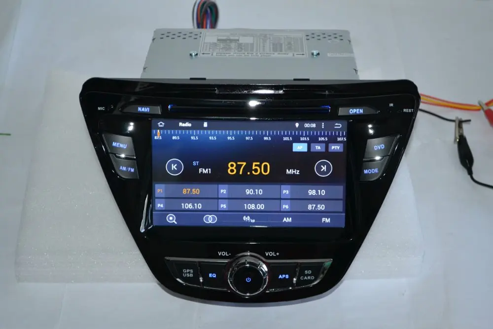 Discount 7" 2 din Android for HYUNDAI ELANTRA 2014 car dvd ANDROID 7.1,gps navigation 4G,Wifi,BT,quad core,1024 x 600,support dvr,obd2 4