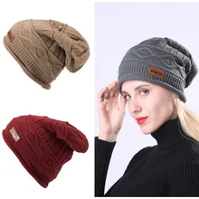 Модные зимние; вязанные; шерстяные; плюс бархатные со стразами наушники для мужчин и женщин; набор букв; головные уборы; уличные шапочки
