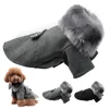 Winter Dog Woolen Clothes With Fur Collar Puppy Yorkshire Dogs Jacket Coat Clothing For Small Medium Pet Chihuahua Size S-XXL ► Photo 1/6