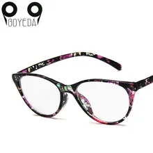 BOYEDA Мода кошачий глаз очки ретро очки Clear Frame объектив Для женщин очки бренд оправы близорукость Nerd плотная зрелище