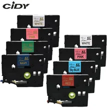 L'ICJD Satin Ruban 12mm * 4m tze ruban TZe-RE34 TZ-RN34 TZE-RE31 TZ-R234 TZE-RG34 TZ-RW34 pour cadeau Brother P-touch imprimante(China)