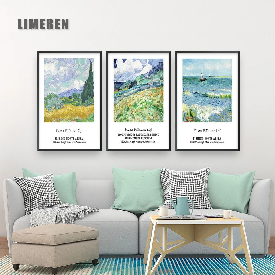 Scandinavian Style Flower sea Painting Wall Art Canvas Posters Nordic Prints Decorative Picture Modern Home Bedroom Decoration | Дом и сад