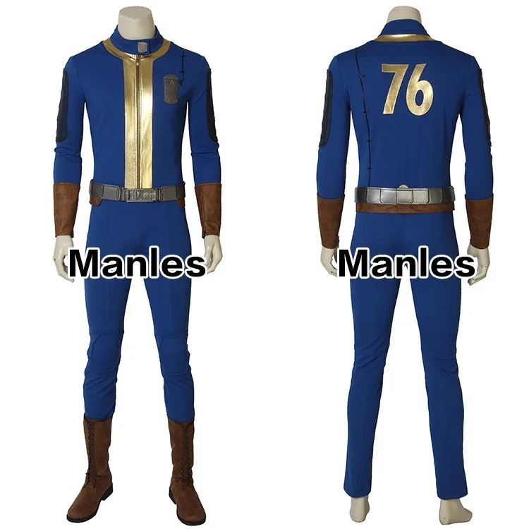 PC Game Fallout 4 Nate Costume Cosplay Adult Men Male Sole Survivor Popular Suit Halloween Costume Game Fallout Superhero Outfit