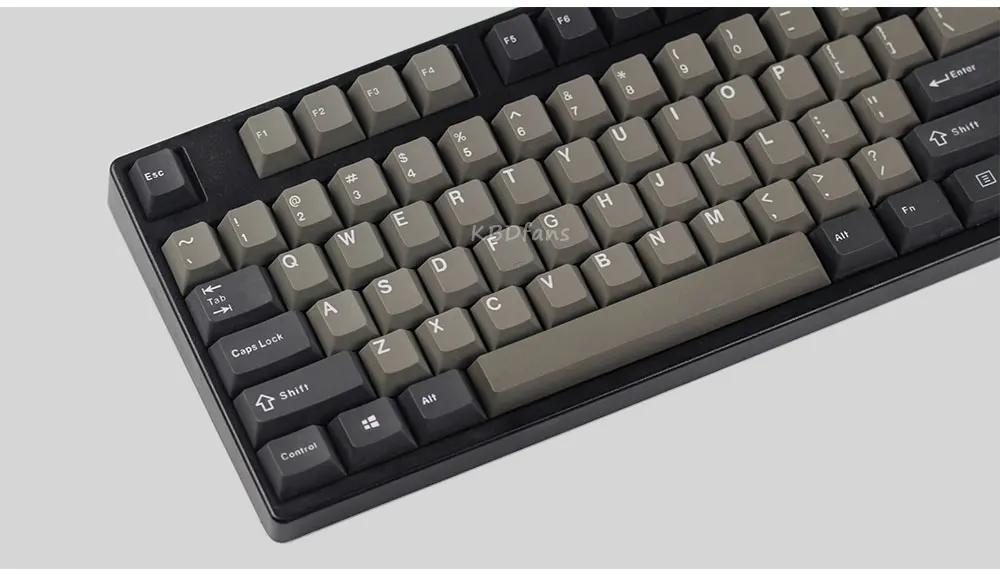 KBDfans новое поступление черный серый смешанный Dolch толстый PBT двойная съемка 87/106 колпачки Вишневый профиль колпачки для механической клавиатуры