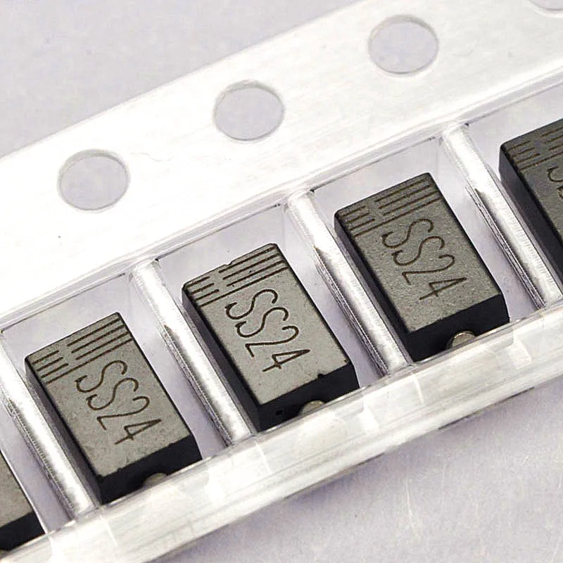 100 шт./диод Шоттки SS24 2 А 40 в SMA SR240 SMD бесплатная доставка | Электронные компоненты и