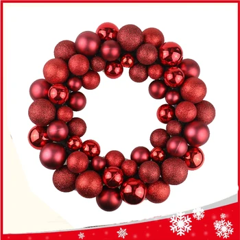 

33cm Christmas Tree Decoration Wreath Christmas Party Hotel Decoration Wreath New Christmas Ball Ring