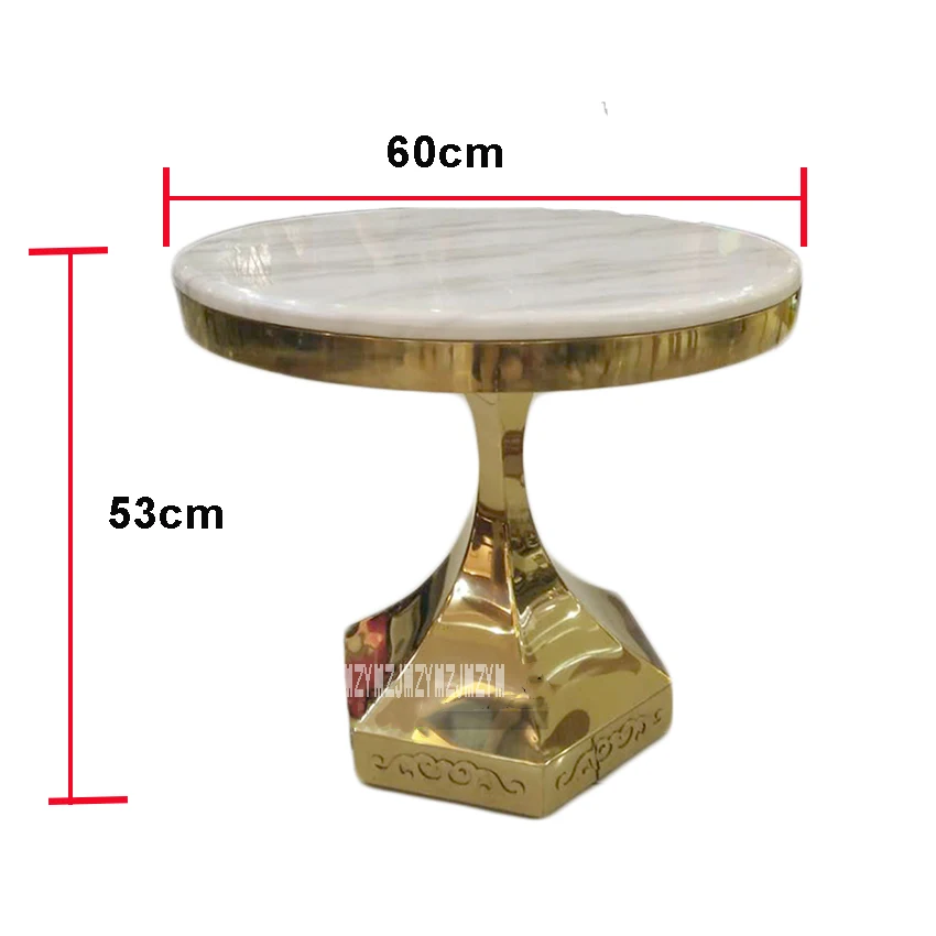 High 60cm Modern Marble Coffee Table Center Living Room Dining Tea Tables Stainless steel Metal Piece Round Decorations Table High 60cm Modern Marble Coffee Table Center Living Room Dining Tea Tables Stainless steel Metal Piece Round Decorations Table