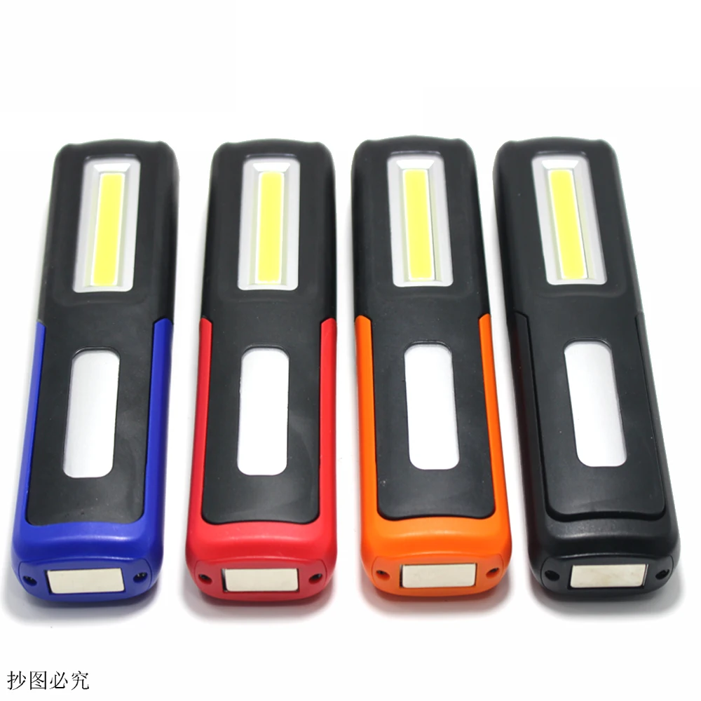 Мощный портативный заряжаемый от USB Магнитный фонарик Рабочий фонарь встроенный