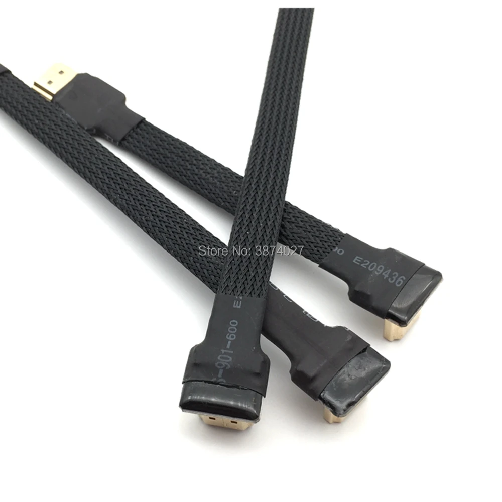 A1 HDMI Mini HDMI Micro HDMI 2,0 кабель конвертер угол 5/10/15/20/30/50/cm для PC AV HDTV lcd FPV FFC 3D