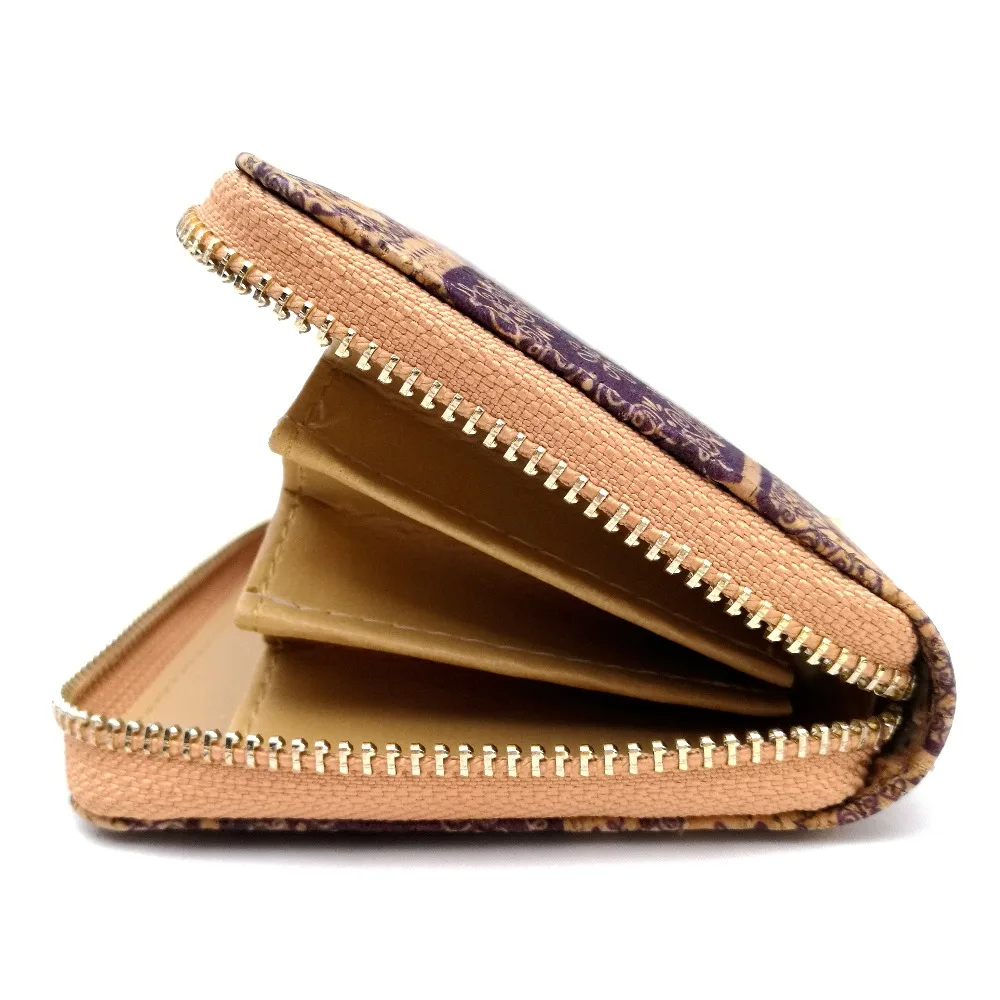 Portugal natural cork short wallet for women (4)