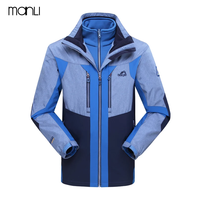 

MANLI Hot Sale Waterproof Windproof Men Women Camping Hiking Outdoor Sports Coat Men's Jacket Tourism Mountain Couple Ski Suits