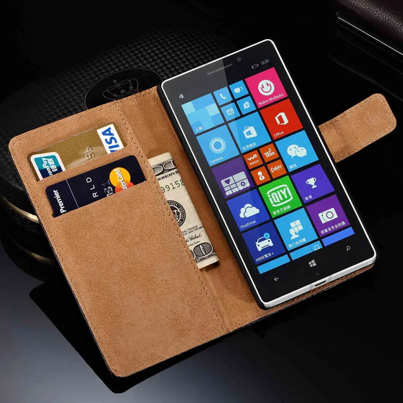 Чехол для Nokia Lumia 1520/1320/920/830/640/630/535 Флип PU кожаный бумажник чехол телефона