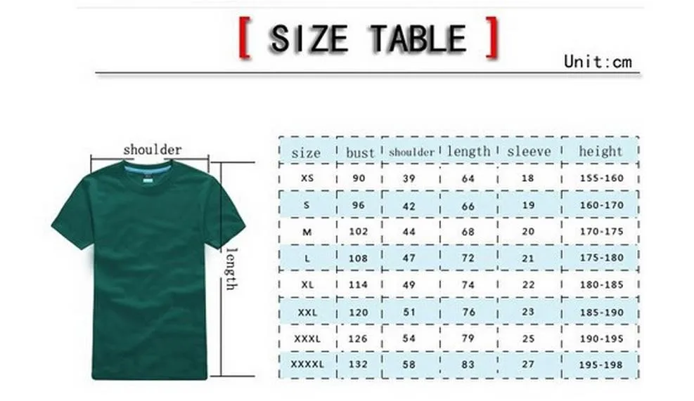 tee size