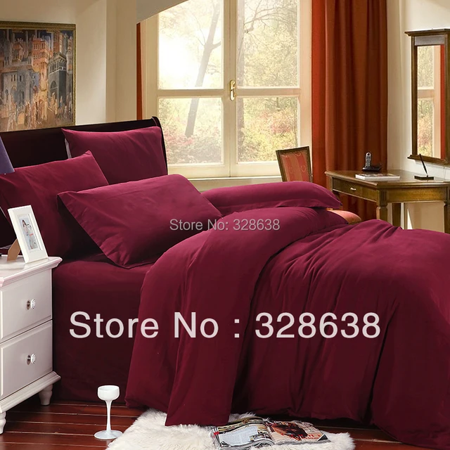 luxury wine red bedding set egyptian cotton bed sheets bedspreads christmas fleece sheets