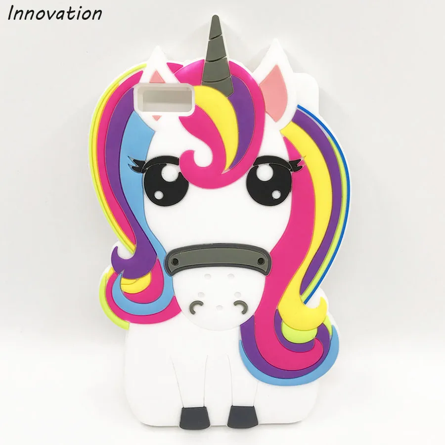 

3D Cartoon Rainbow Unicorn Case For Huawei Ascend Y635 P8 P9 Lite P8 Lite 2017 P10 Lite Y6II Y6 II 2 Soft Silicone Phone Cover