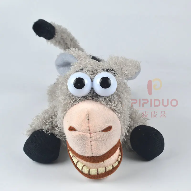 

Electric Pet Plush Animals Donkey Toy Induction Voice Control Laughing Electric Toys Children's Plush Toys Gray Roll Donkey