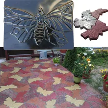 

New ABS Path Maker Mold Manually Paving Cement Brick Stone Road DIY Mold Concrete Butterfly Molds Tool for Garden Paving Mold