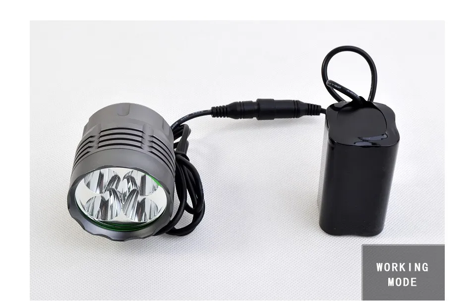 Top WasaFire 6000lm 5* XM-L T6 LED Bike Light Bicycle Lights LED Lamp Headlamp HeadLight Waterproof Aluminum alloy generator bicycle 20