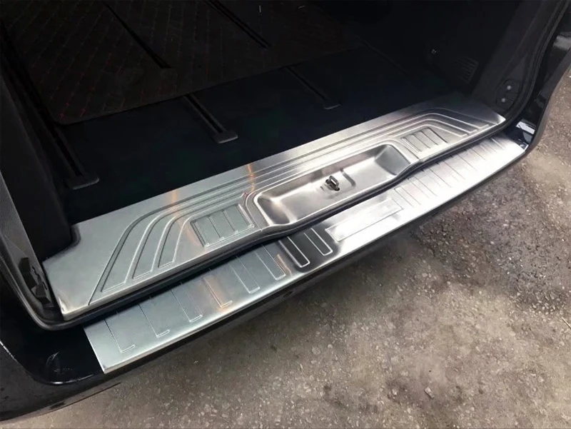 

2PCS Stainless Steel Inner+Outer Rear Bumper Protector Guard Cover Trim For Mercedes-Benz Vito W447 2014 2015 2016 2017 2018