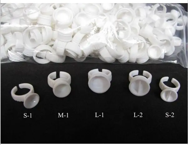 

100pcs set,Eyelash Extension Glue Rings,Glue Holder, Tool Kit Set