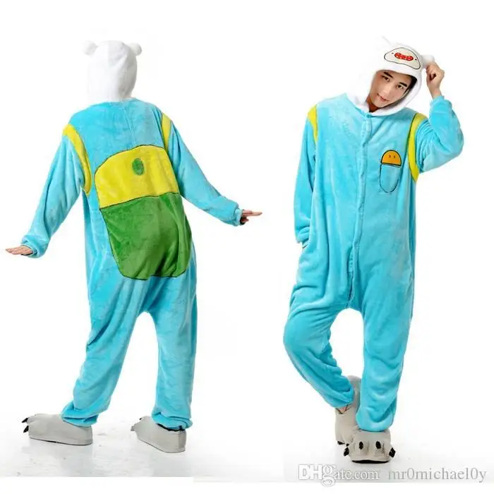 Adventure Time Finn Animal Onesies Pajamas For Adult Cute