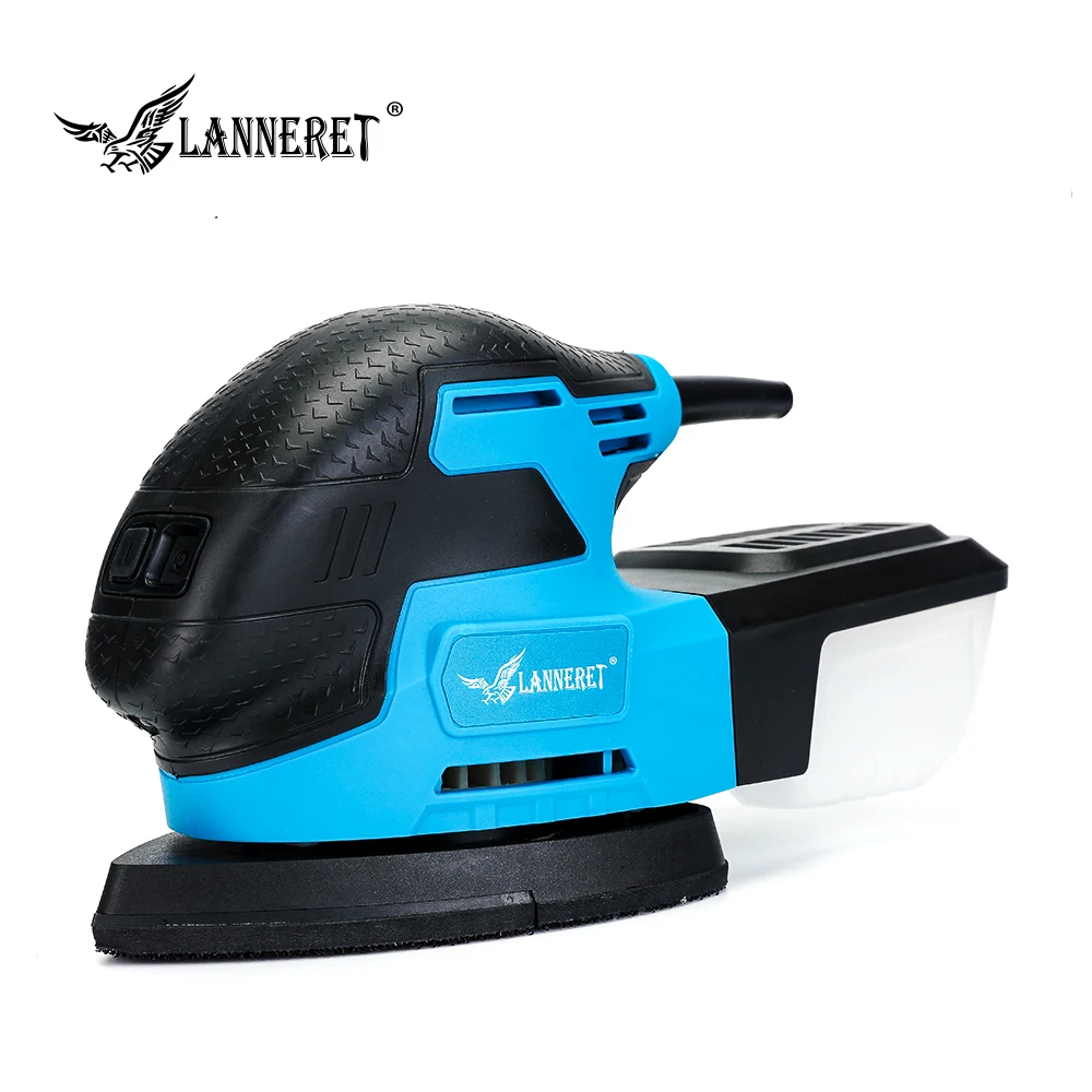 

LANNERET Electric Multiple Sander Dust Collection System Sanding Mouse Detail Sander Lightweight Compact Sander