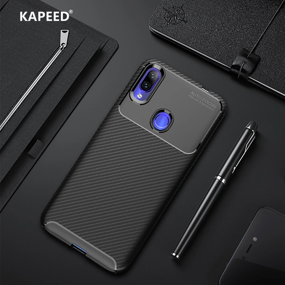 cheap For Xiaomi Redmi Note 7 Pro Luxury Carbon Fiber Soft Silicone Quakeproof Phone Cover Case For Xiaomi Redmi Note 6 5 Pro Fundas