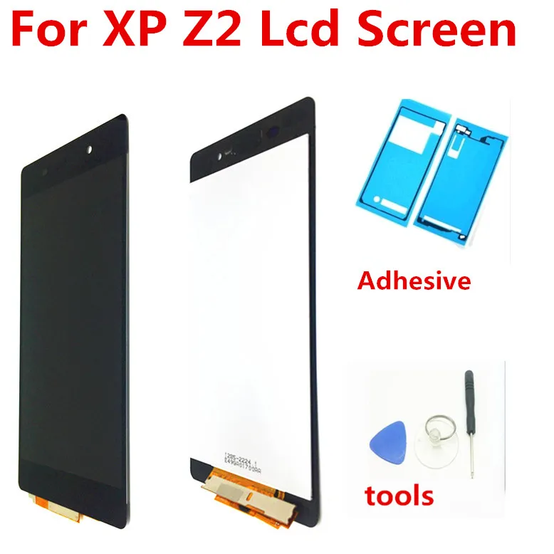 Цена Сенсорный экран для sony Xperia Z2 D6502 D6503 D6543 L50W D6502D D6543 ЖК дисплей дигитайзер сборка бесплатная инструменты из закаленного стекла