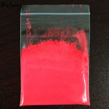 Блестящий под уф светом) 10 гр красный цвет флуоресцентный порошок фосфорный пигмент для краски, неоновая пудра лак для ногтей