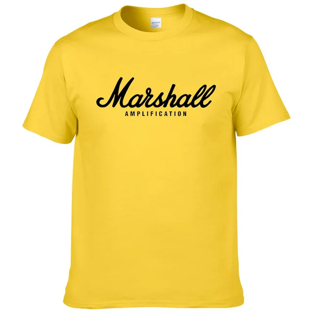 2019 горячая распродажа лето 100% хлопок Marshall футболка мужская с коротким рукавом в
