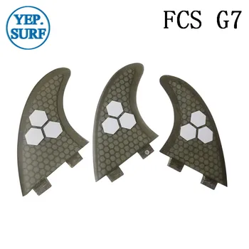 

Surf Fins FCS G7 Fin Honeycomb Surfboard Fin Gray color surfing fin Quilhas thruster surf accessories