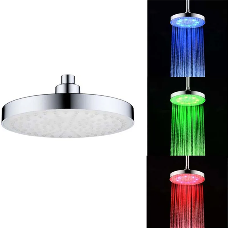8 &quotдюймовый квадратный спринклер 7 цветов меняющий светодиодный душ|led shower