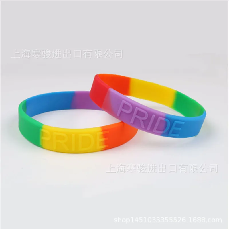 10 стиль Gay Pride стеклянный браслет из силиконового каучука Радужный Флаг украшения для геев ручной работы вышитый бисером плетение черный кожаный браслет с символикой ЛГБТ