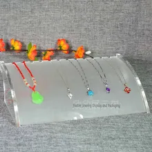 Профессиональное акриловое Горизонтальное Ожерелье отделочная стойка подвеска демонстрационная подставка ожерелье держатель Витрина