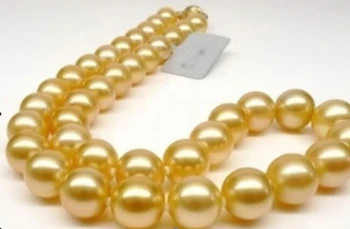 

12mm Natural South Sea newshell Pearl Necklace 17" Factory Wholesale price Women Gift word Jewelry
