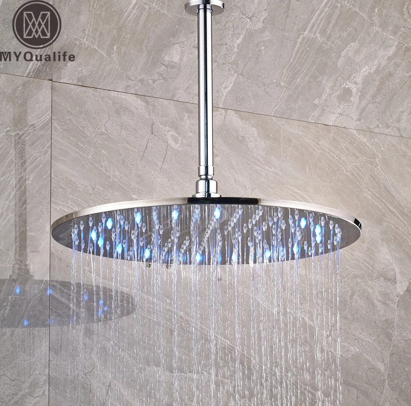 Buy Luxury LED Colog Changing 16 inch Big Rain shower