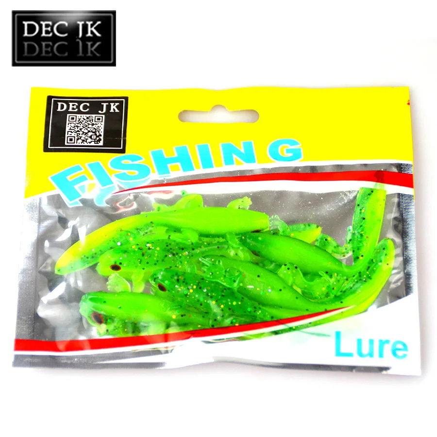 6PCS Artificial Lures For Fishing In River Worms Bait Shad 70mm Soft Silicone Lure Smell Attractive Fish Crab Supplies Bait Lot (11)