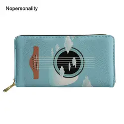 Nopersonality дизайнер гитары узор кожаный бумажник для женщин Повседневное женская обувь держателей кредитных карт длинные клатч