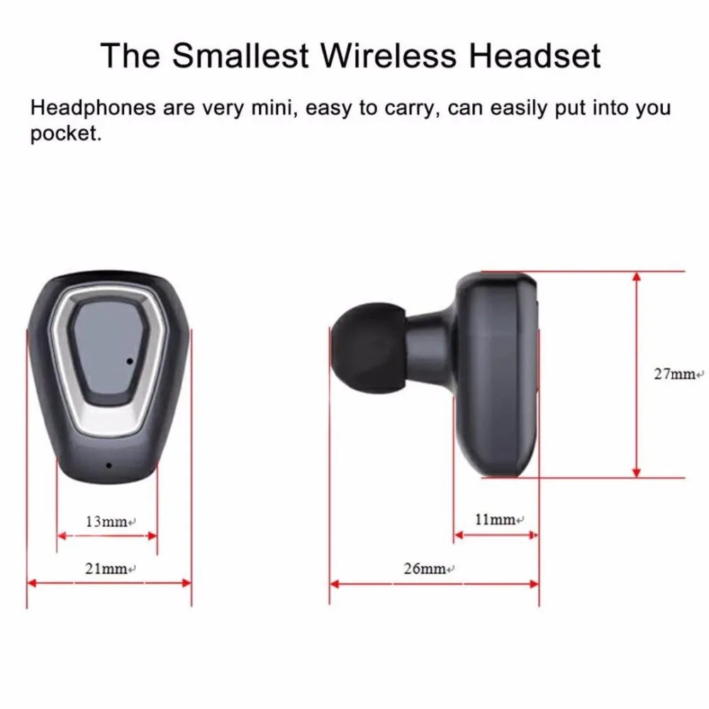 Jqaiq TWS мини беспроводные Bluetooth наушники с зарядным устройством стерео громкой связи Bluetooth наушники спортивные для Iphone Android