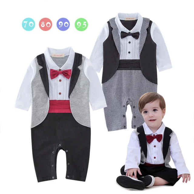 Baby Boy Formal*Party*Wedding Tuxedo Waistcoat 1pc Grey Outfit Suit 24 ...