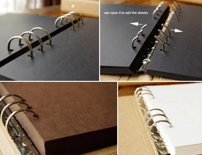 Blank Cover Loose-leaf Craft Paper Album DIY Photo Album Scrapbooking Wedding Album