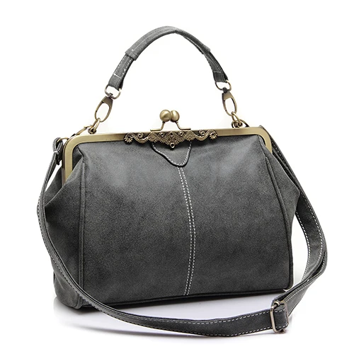 REALER женская сумка с короткими ручками, маленькая дамская сумочка на плечо из искусственной кожи, сумки женские для женщин высокого качества - Цвет: Gray