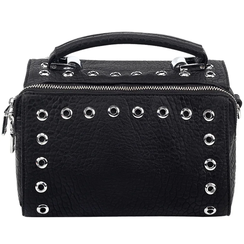 

Hollow Crossbody Bags Rivet Large Capacity Luxury Handbags Cool Woman Bag Shoulder Messenger Clutches Handbag Sac A Main 47
