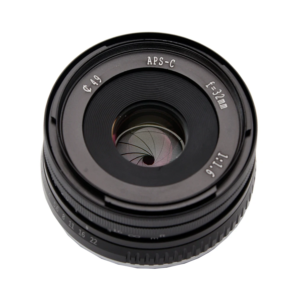 32 мм F 1,6 F/1,6 Prime APS-C алюминиевые ручные линзы для sony E Mount NEX 33 N 55 T 5R 67 A7 A5000 A5100 A6000 беззеркальные камеры