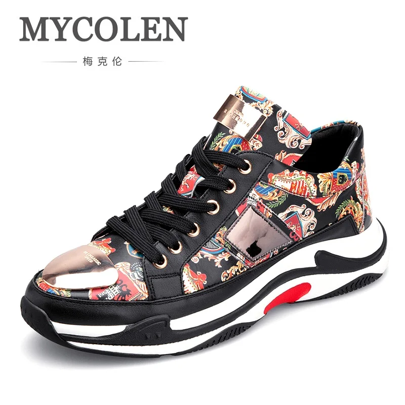 

MYCOLEN 2018 Spring/Autumn Men Shoes 2018 Fashion Casual Men Sneakers Lace-Up Casual Shoes For Male Shoes Sapato De Noiva