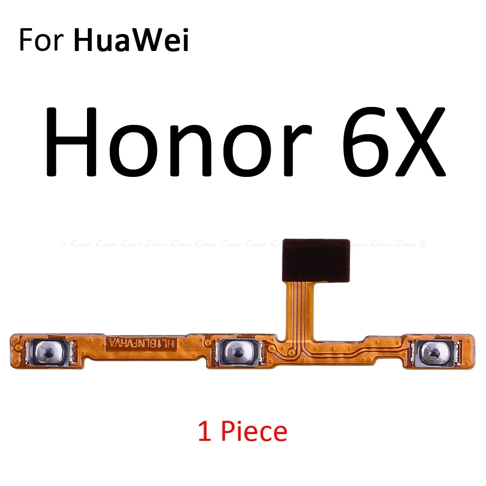Кнопка регулировки громкости источник энергии переключатель вкл. Выкл. Лента-брелок гибкий кабель для HuaWei Honor Play 8A 7A 7C 7X7 S 6A 6C 6X 5C Pro запасные части - Цвет: For Honor 6X