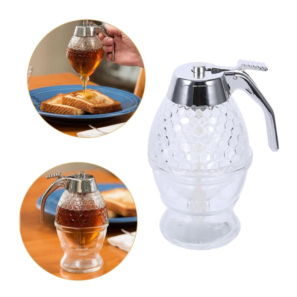 Creative Acrylic Honey Dispenser 200ml Transparent Honey Pot Shake