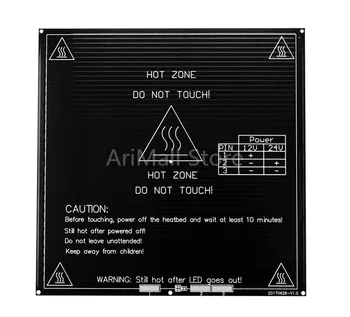 

3D Printer Hotbed MK3 12V 24V Dual Power Aluminum plate heatbed 214*214*3mm PCB hotbed Aluminum Heatbed