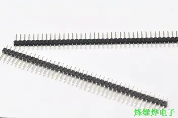 

Free shipping 2.54MM single row row spacing of 1*40PIN gold (50)