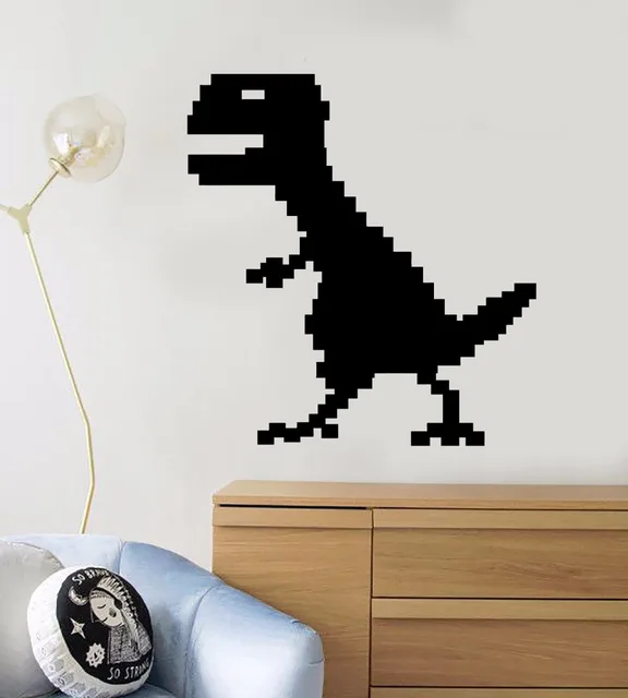 Pixel Dinosaurus Muurstickers voor Kinderkamer Verwijderbare Vinyl ... Pixel Dinosaurus Muurstickers voor Kinderkamer Verwijderbare Vinyl ...